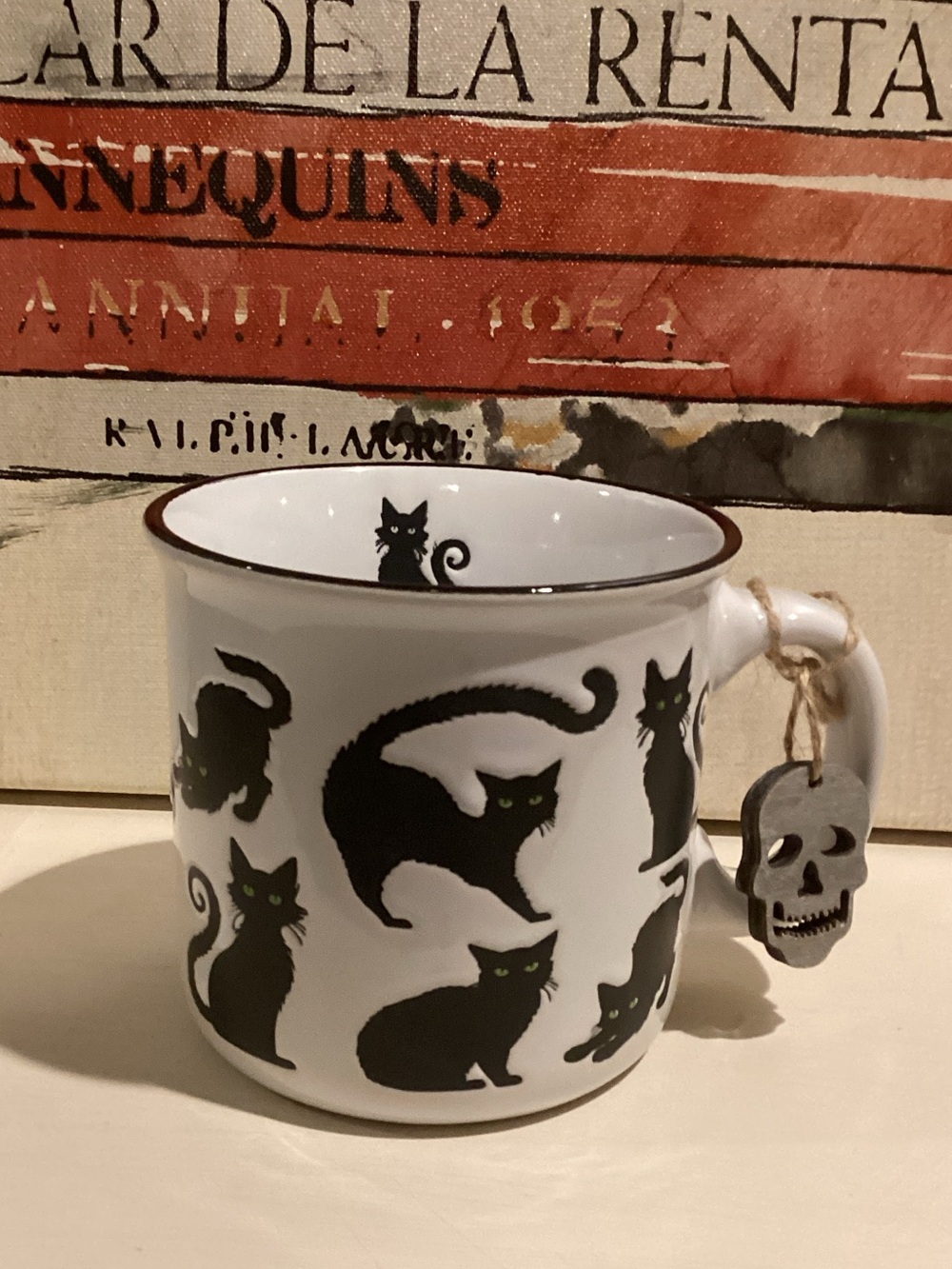 Halloween Black Cat Ceramic Mug  🐈‍⬛